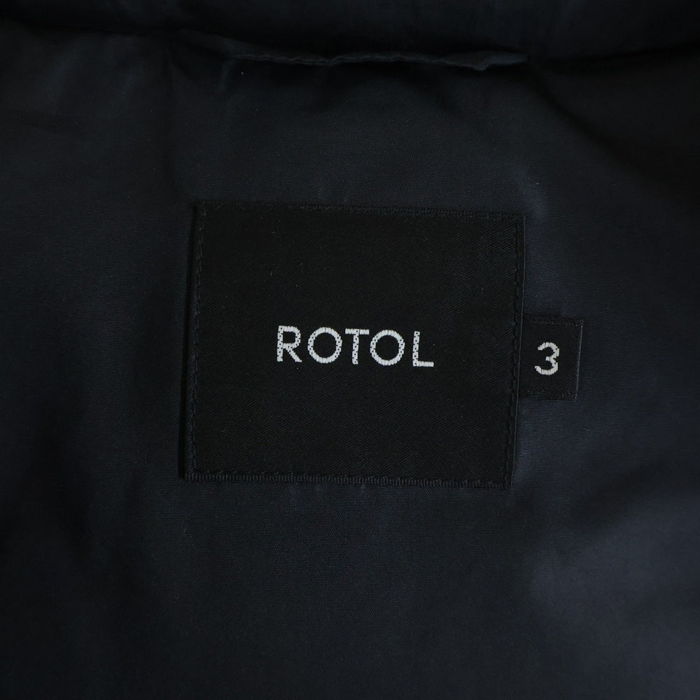 ROTOL(ロトル) CURVY DOWN VEST 中綿入り ダウンベスト ブラック