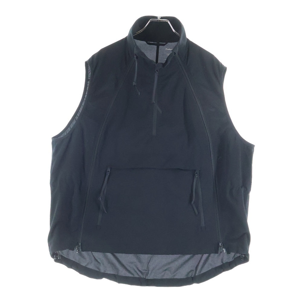 Product Twelve(プロダクトトゥエルブ) 25SS Ventilation Utility Vest ユーティリティーベスト ライトジャケット ブラック 25SS-PVE01