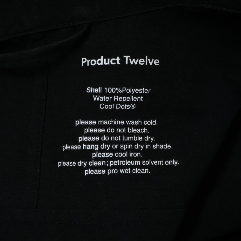 Product Twelve(プロダクトトゥエルブ) 25SS Ventilation Utility Vest ユーティリティーベスト ライトジャケット ブラック 25SS-PVE01