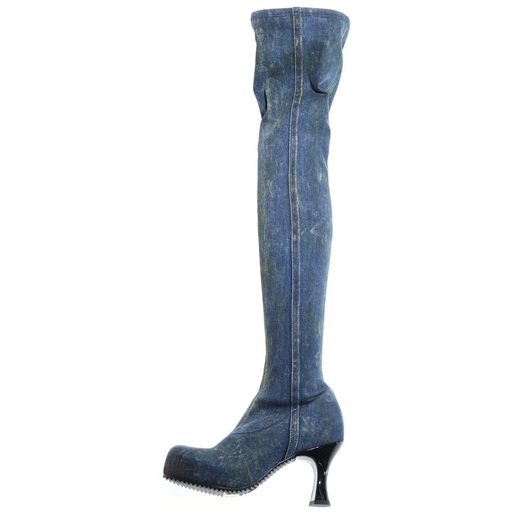 DIESEL(ディーゼル) WOODSTOCK Thigh High Boot ニーハイブーツ ロングブーツ ダークデニム Y03401 PR617 レディース