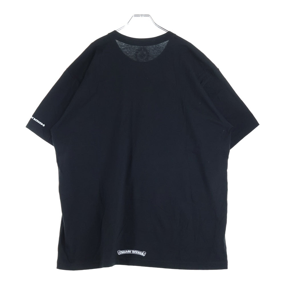 CHROME HEARTS(クロムハーツ) NECK LOGO S/S TEE ネックロゴプリント 半袖Tシャツ カットソー ブラック