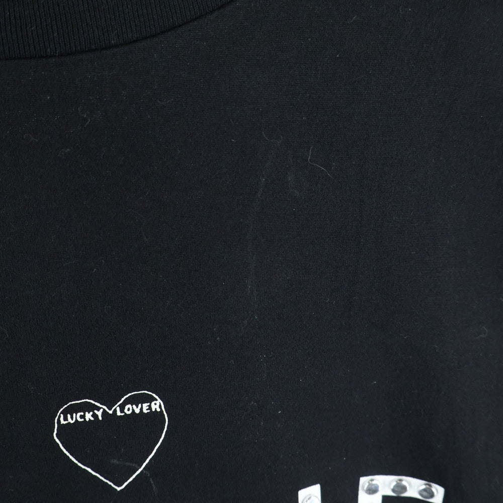 CELINE(セリーヌ) 22SS アーティストスタッズ プリントデザイン クルーネック半袖Tシャツ ブラック 2X67A671Q