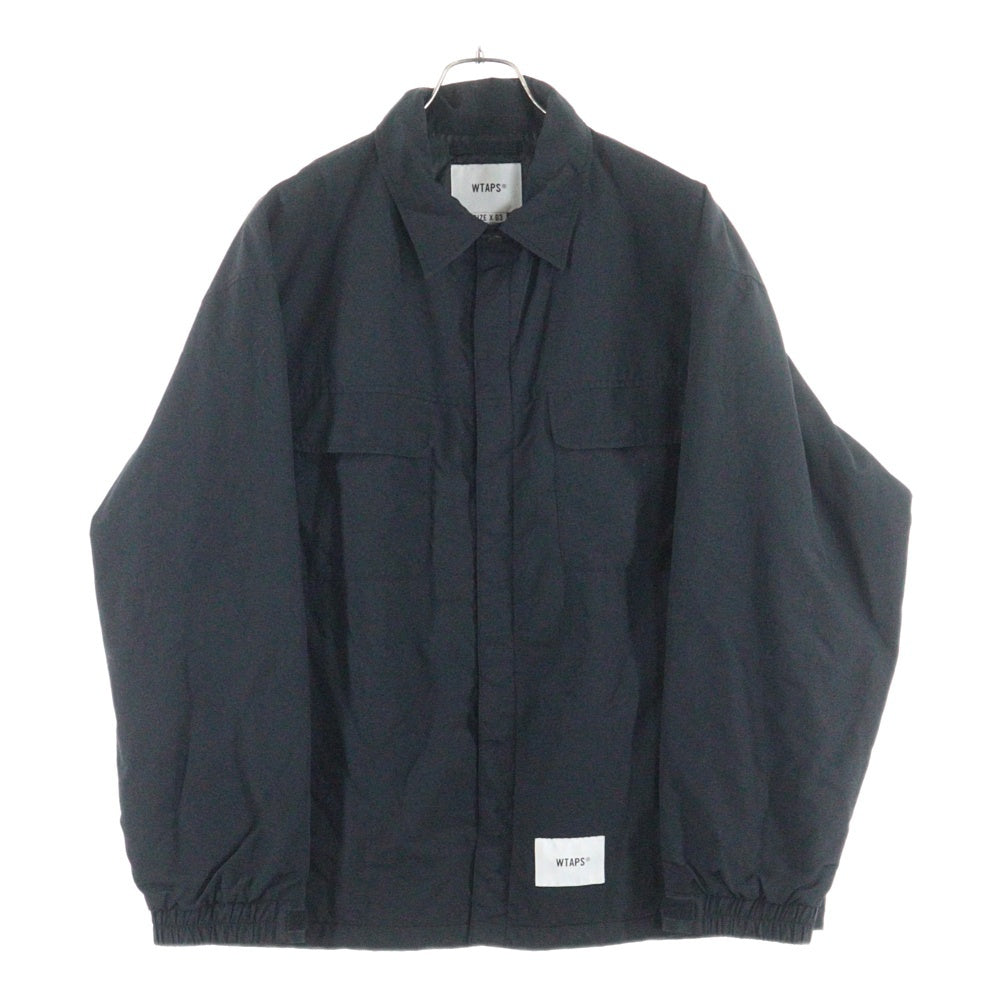 WTAPS(ダブルタップス) WCPO 01 Jacket NYLON Weather ナイロンシャツジャケット ブラック 242WVDT-JKM02