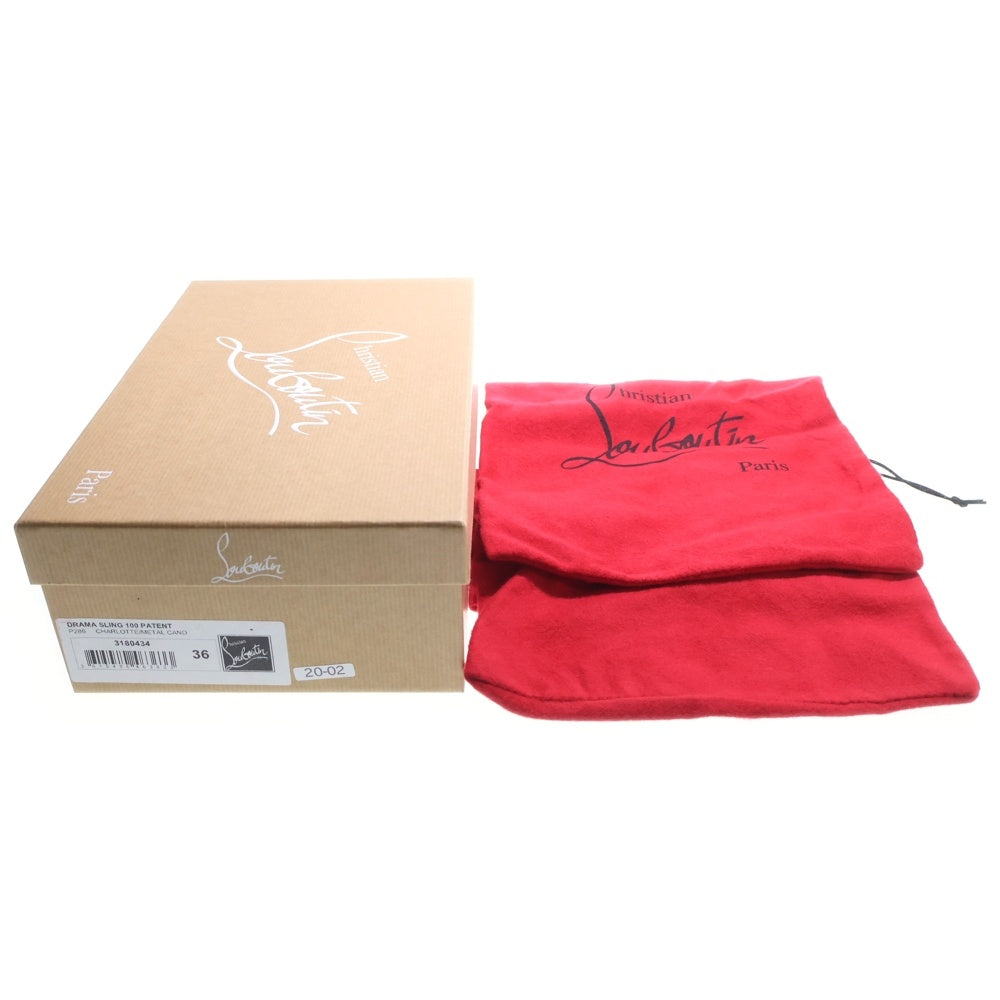 CHRISTIAN LOUBOUTIN(クリスチャンルブタン) DRAMA SLING スタッズ スリングバック パンプス ピンク系 レディース