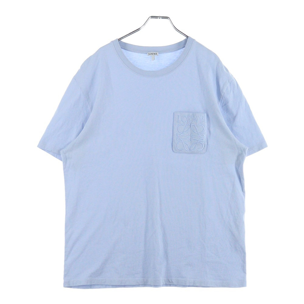 LOEWE(ロエベ) アナグラム刺繍 半袖Tシャツ カットソー ブルー H526Y22XBC