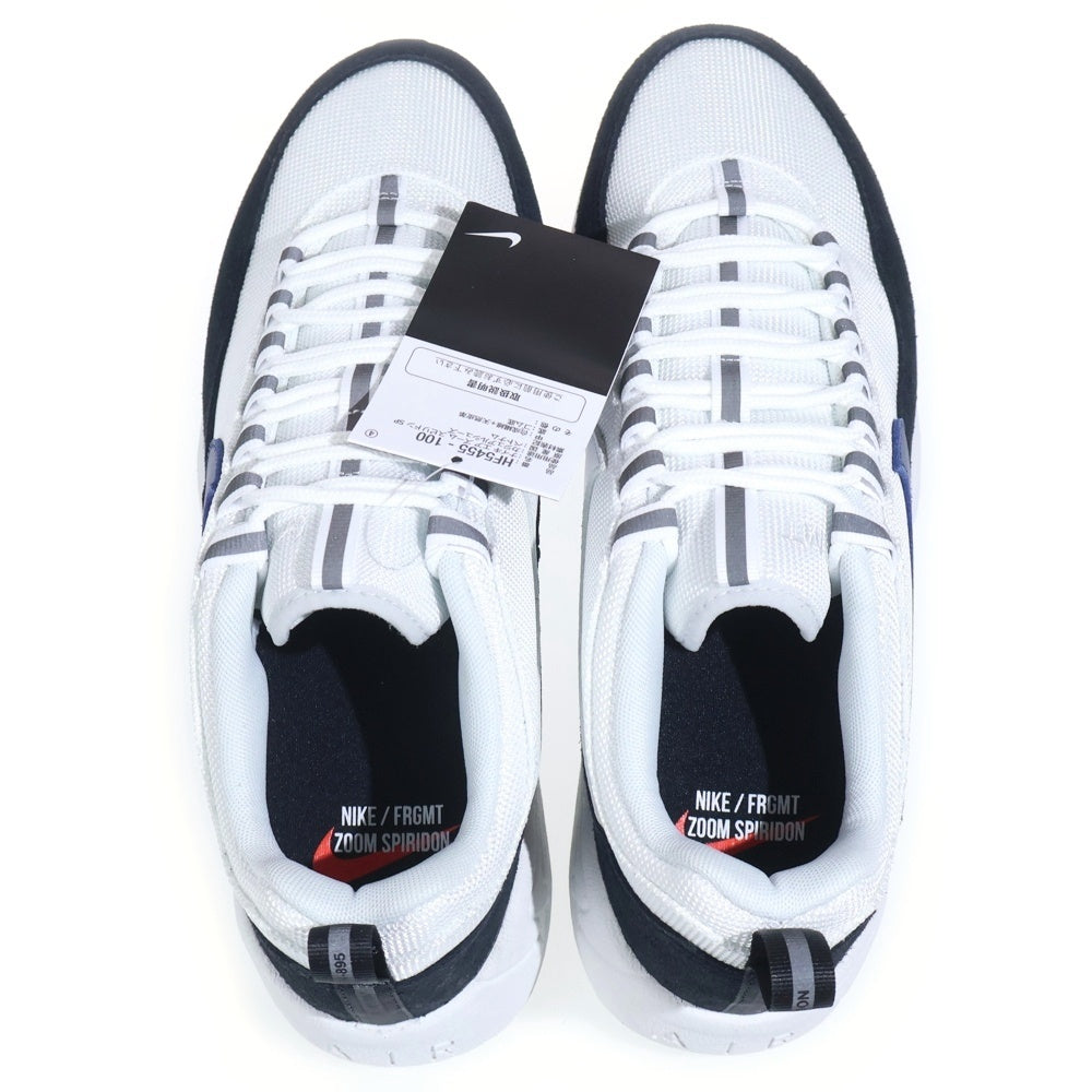 NIKE(ナイキ) ×FRAGMENT AIR ZOOM SPIRIDON SP BLUE VOID HF5455-100 フラグメント エアズーム スピリドン ローカットスニーカー ホワイト US8.5/26.5cm