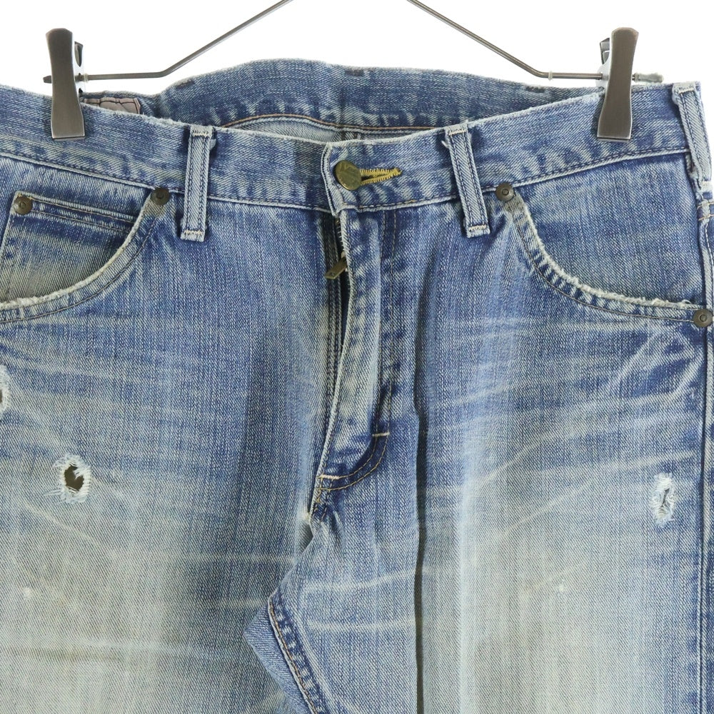 LEE(リー) ダメージ加工 スリムデニムパンツ インディゴ 98212