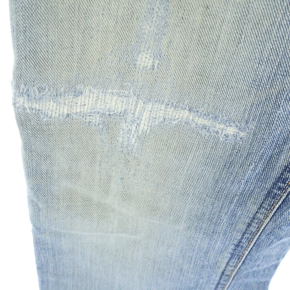 LEE(リー) ダメージ加工 スリムデニムパンツ インディゴ 98212