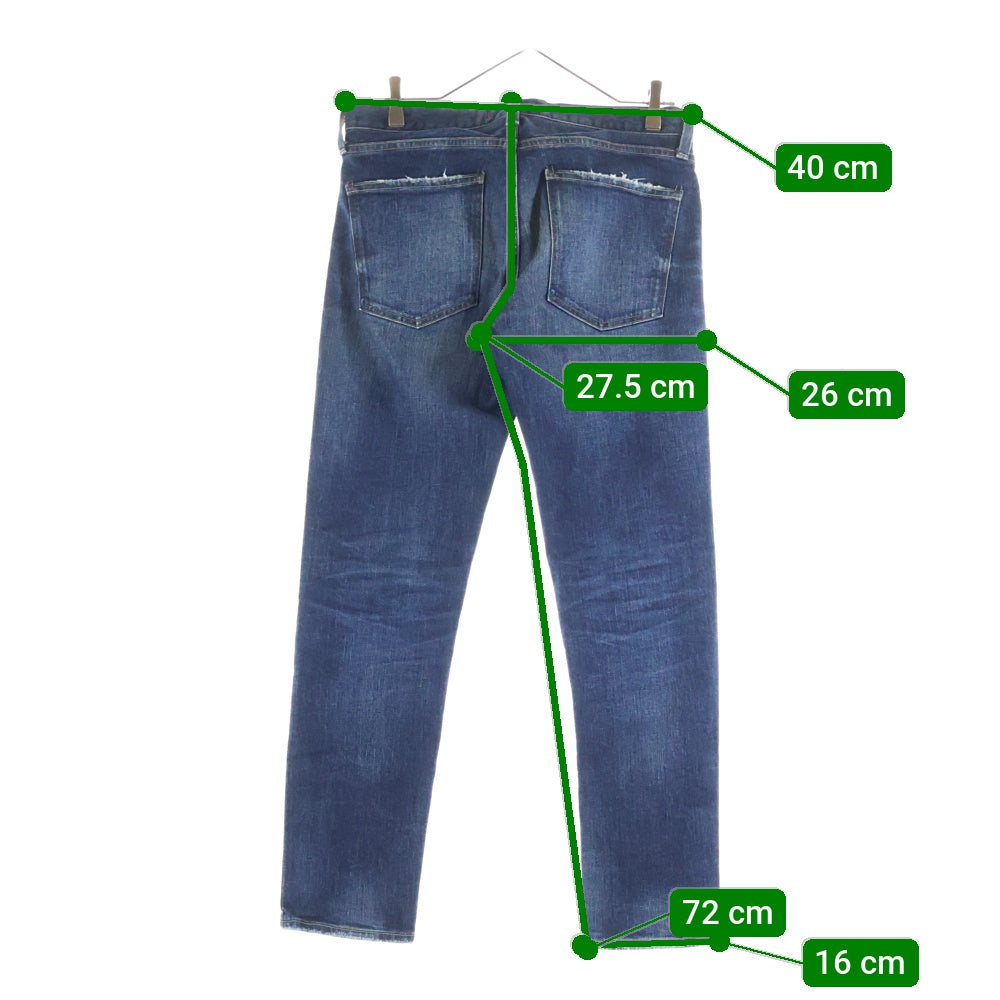 RED CARD(レッドカード) Rhythm kita‐Vintage リズム ヴィンテージ加工 ストレート デニムパンツ インディゴ 71861