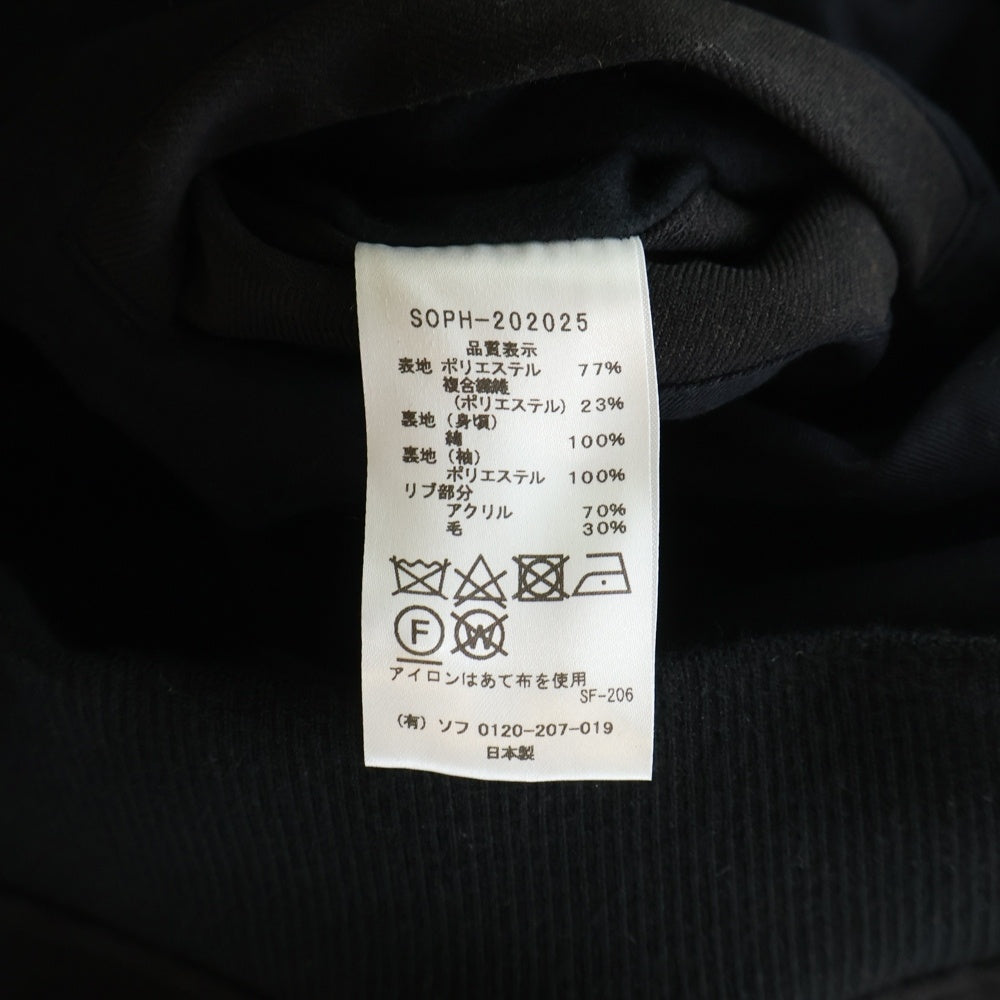 SOPHNET.(ソフネット) 25AW SWING TOP BLOUSON スウィングトップブルゾン ジャケット ブラック SOPH-202025