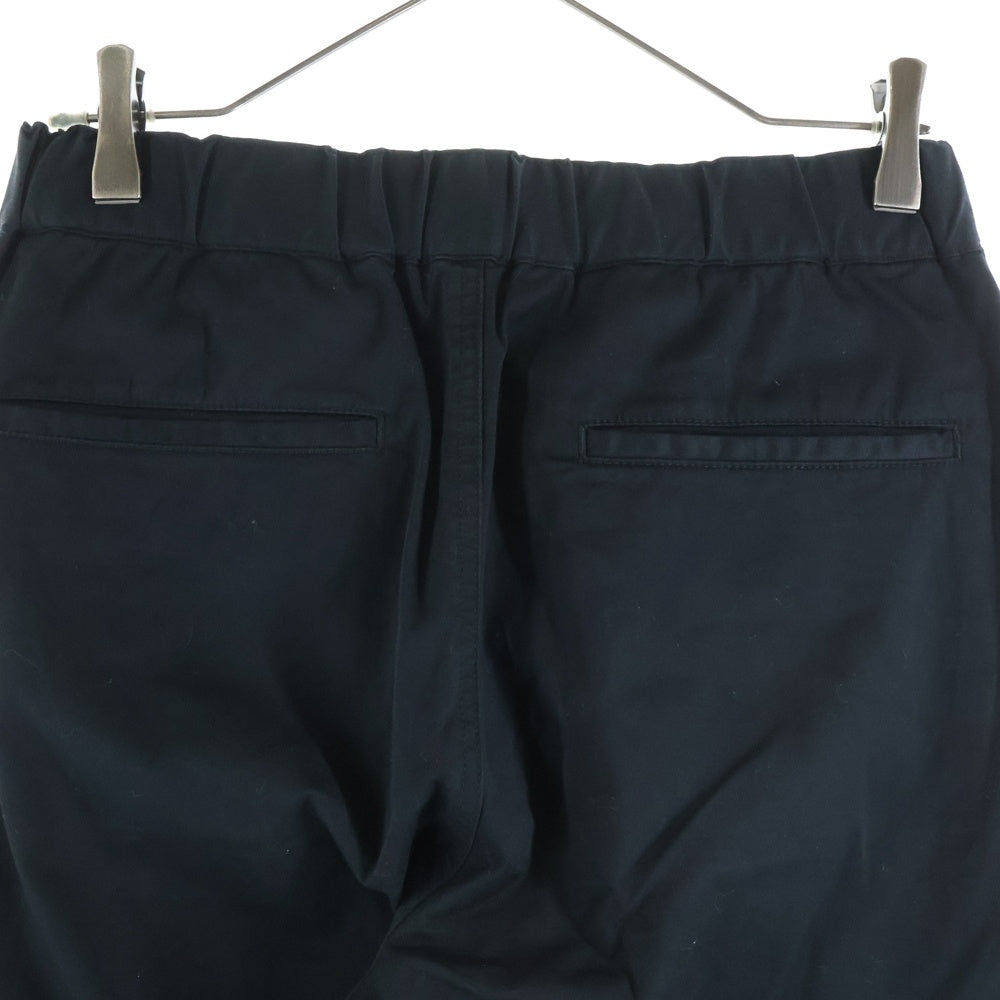 UNIFORM EXPERIMENT(ユニフォームエクスペリメント) 21SS STRETCH CHINO RIBBED EASY PANTS ストレッチ チノ ジョガーパンツ ブラック UE-210027