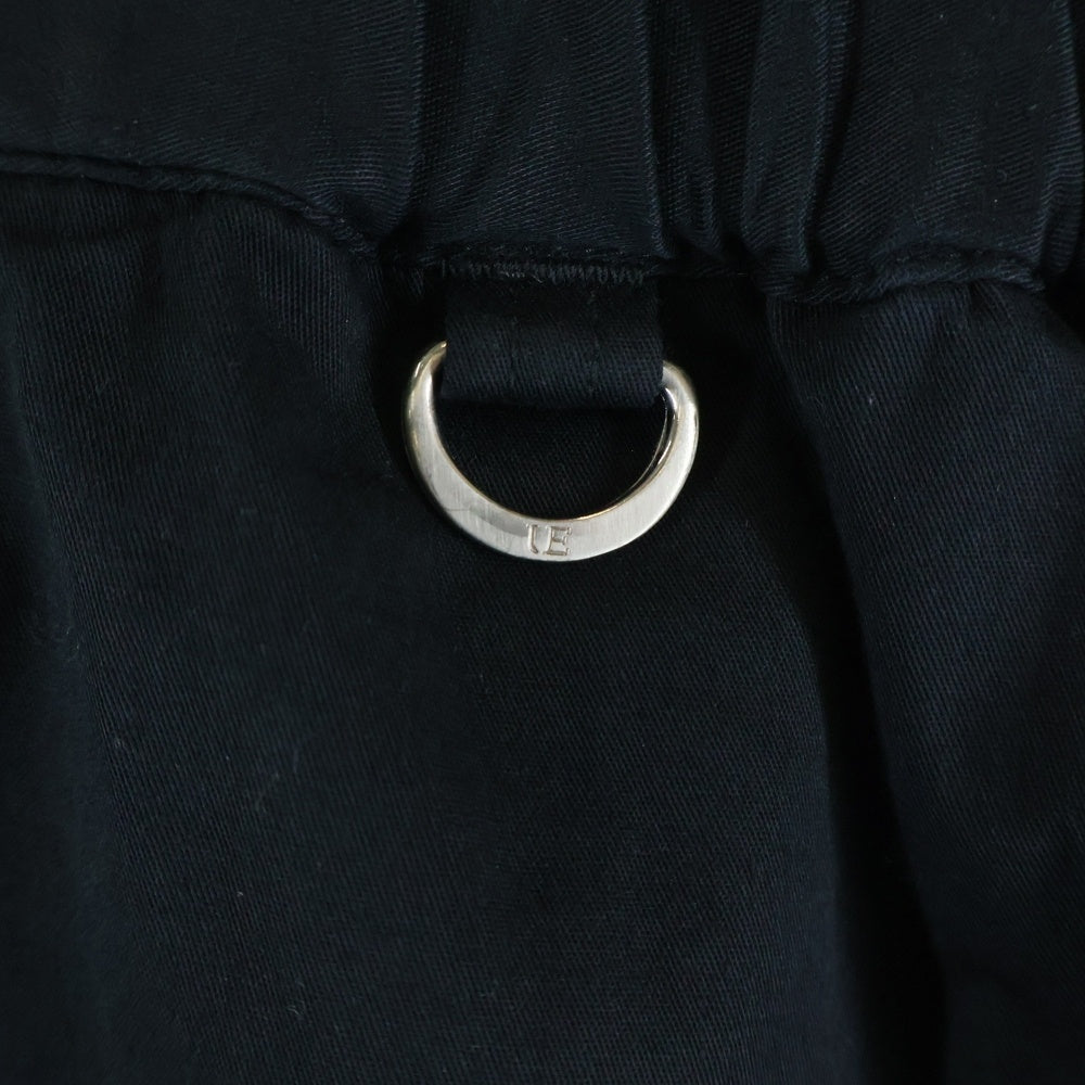 UNIFORM EXPERIMENT(ユニフォームエクスペリメント) 21SS STRETCH CHINO RIBBED EASY PANTS ストレッチ チノ ジョガーパンツ ブラック UE-210027