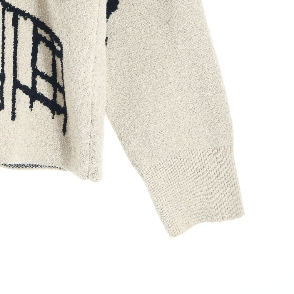 Acne Studios(アクネ ストゥディオズ) 24SS Jacquard Logo Sweater ジャガードロゴセーター クルーネックニット ベージュ