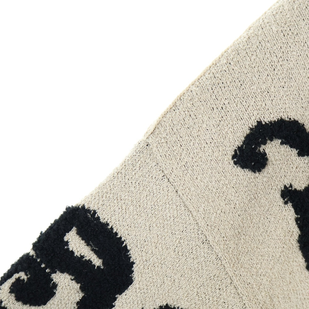 Acne Studios(アクネ ストゥディオズ) 24SS Jacquard Logo Sweater ジャガードロゴセーター クルーネックニット ベージュ