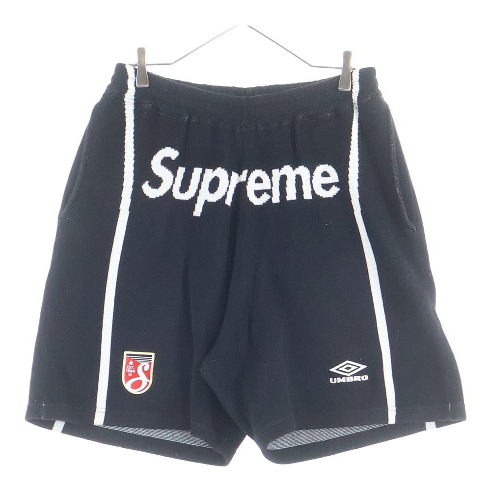 SUPREME(シュプリーム) 25SS ×Umbro Knit Soccer Short アンブロ ニットサッカーショーツ ブラック