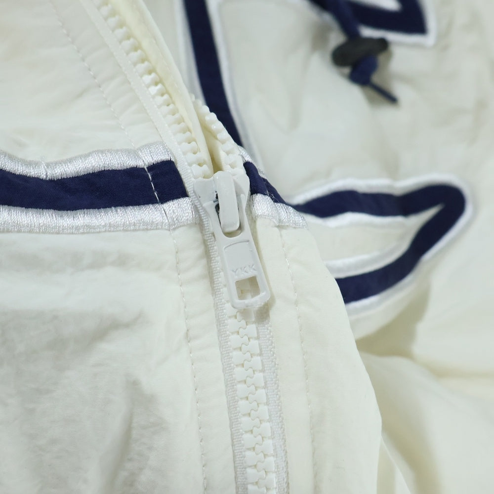 SUPREME(シュプリーム) 15AW ×Champion Puffy Jacket チャンピオン パフィージャケット ロゴ刺繍ナイロンジャケット ホワイト