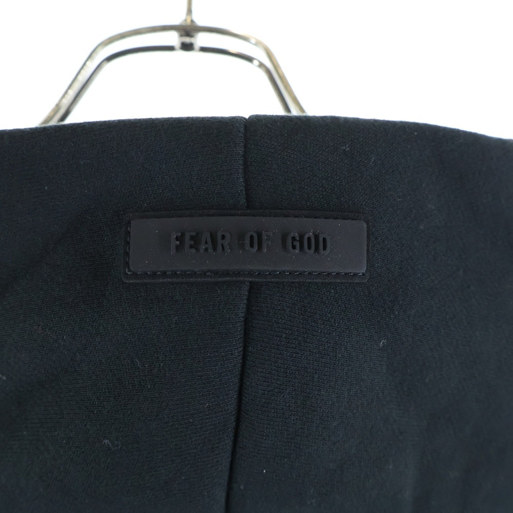 FEAR OF GOD ESSENTIALS(フィアオブゴッド エッセンシャルズ) 23SS フロントロゴ スウェットプルオーバーパーカー ブラック