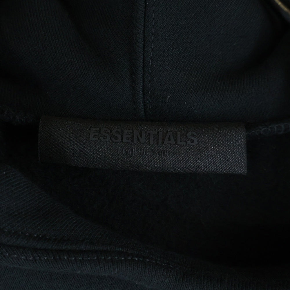 FEAR OF GOD ESSENTIALS(フィアオブゴッド エッセンシャルズ) 23SS フロントロゴ スウェットプルオーバーパーカー ブラック