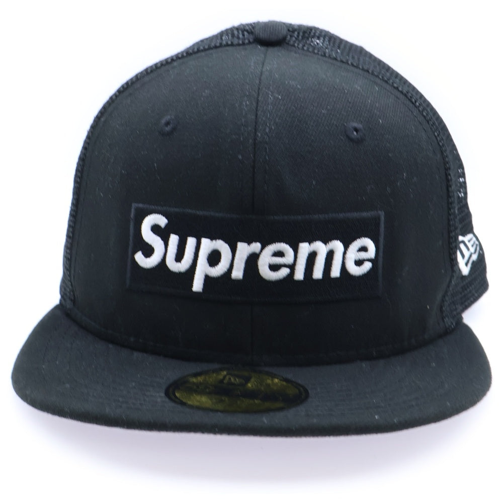 SUPREME(シュプリーム) 23SS ×New Era Box Logo Mesh Back Cap ニューエラ ボックスロゴ メッシュ バック キャップ 帽子 ブラック/グレー