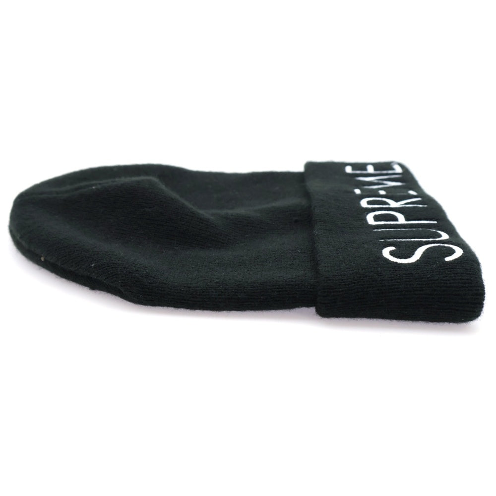 SUPREME(シュプリーム) 22AW Capital Beanie ロゴエンブロイダリー キャピタル ビーニー ニット帽 帽子 ブラック