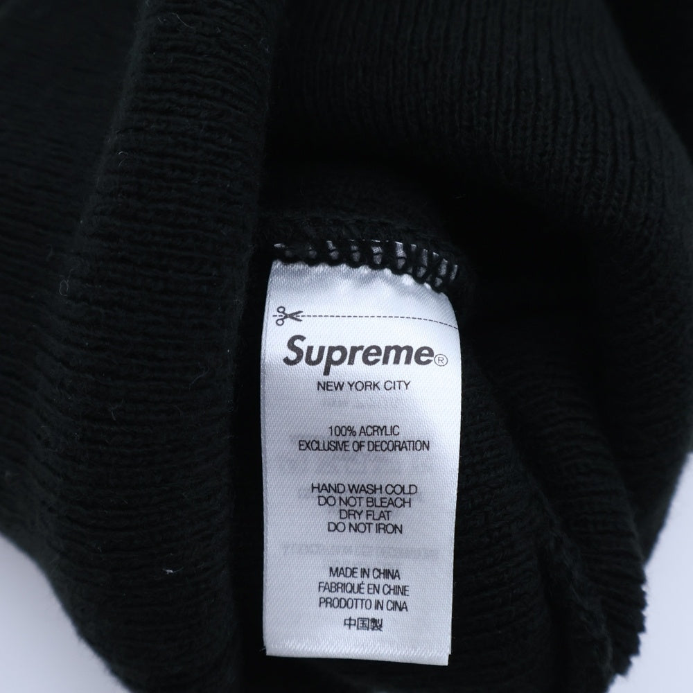 SUPREME(シュプリーム) 22AW Capital Beanie ロゴエンブロイダリー キャピタル ビーニー ニット帽 帽子 ブラック