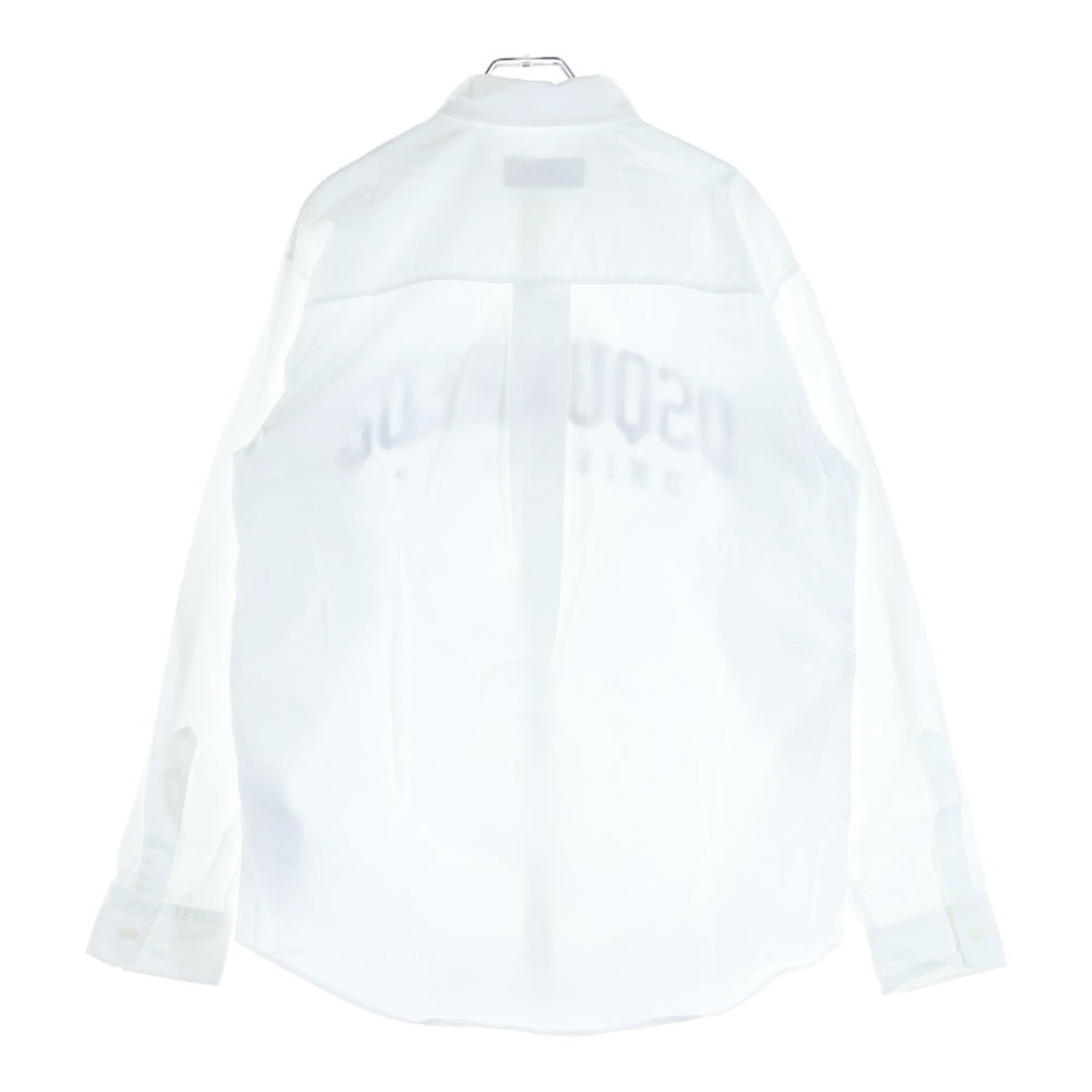 DSQUARED2(ディースクエアード) フロントロゴプリント長袖シャツ ホワイト S74DM0768 S36275