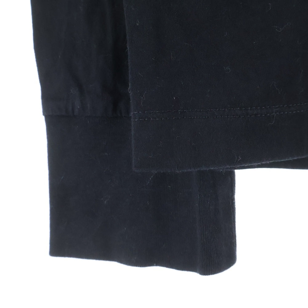 DSQUARED2(ディースクエアード) フロントロゴプリント長袖Tシャツ カットソー ブラック S74GD1142 S23009