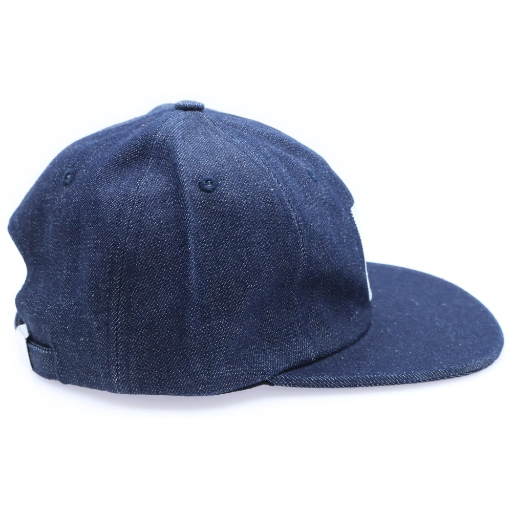 UNDEFEATED(アンディフィーテッド) U ロゴ刺繍 デニム 6パネルキャップ 帽子 インディゴ 182077500048