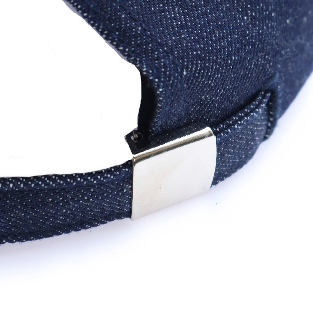 UNDEFEATED(アンディフィーテッド) U ロゴ刺繍 デニム 6パネルキャップ 帽子 インディゴ 182077500048