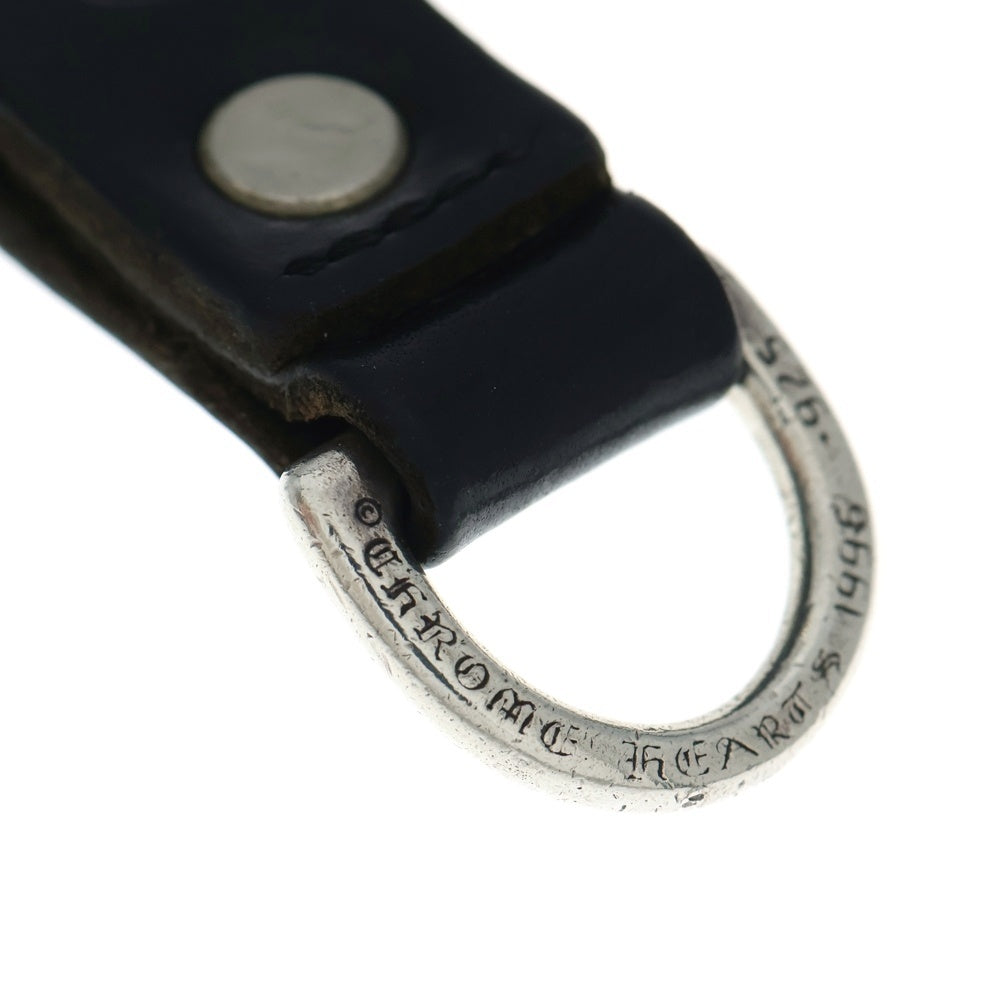 CHROME HEARTS(クロムハーツ) BELT LOOP D RING Dリング クロスボールベルトループ ブラック/シルバー BCA415