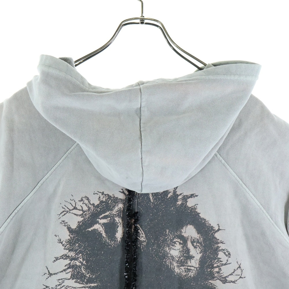 RAF SIMONS(ラフシモンズ) 04SS 宗教期 ネックレス付き ノースリーブプルオーバーパーカー グレー