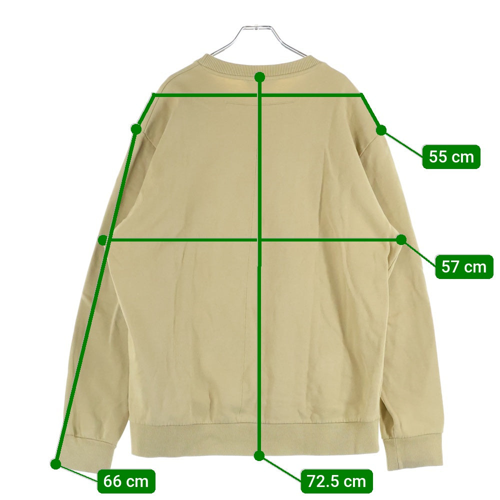 GIVENCHY(ジバンシィ) RT.TWLR ロットワイラー プリントロゴ スウェットクルーネックシャツ トレーナー マスタード