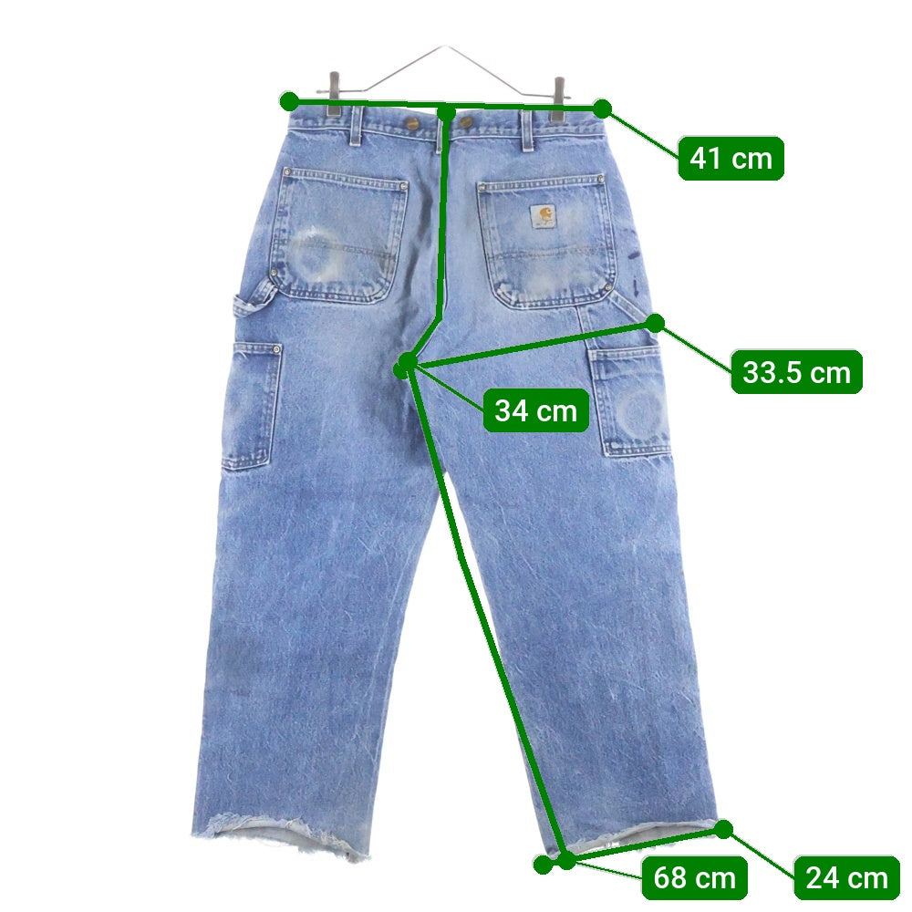 CARHARTT(カーハート) 00's Dungaree Fit ダブルニー デニムペインターパンツ サスペンダーボタン メキシコ製 インディゴ