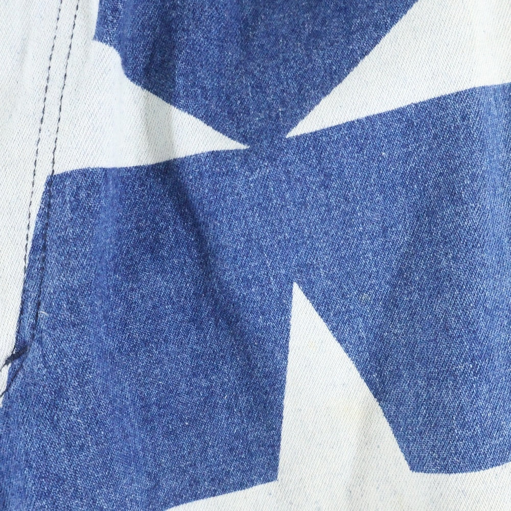 Vivienne Westwood(ヴィヴィアンウエストウッド) 80s スターデニムパンツ 茶タグ 総柄 インディゴ