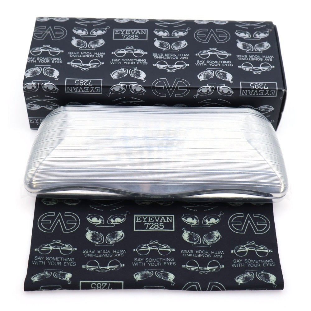 EYEVAN(アイヴァン) 7285 ラウンドシェープ シルバーフレーム クリアレンズ サングラス アイウェア メガネ 眼鏡 シルバー