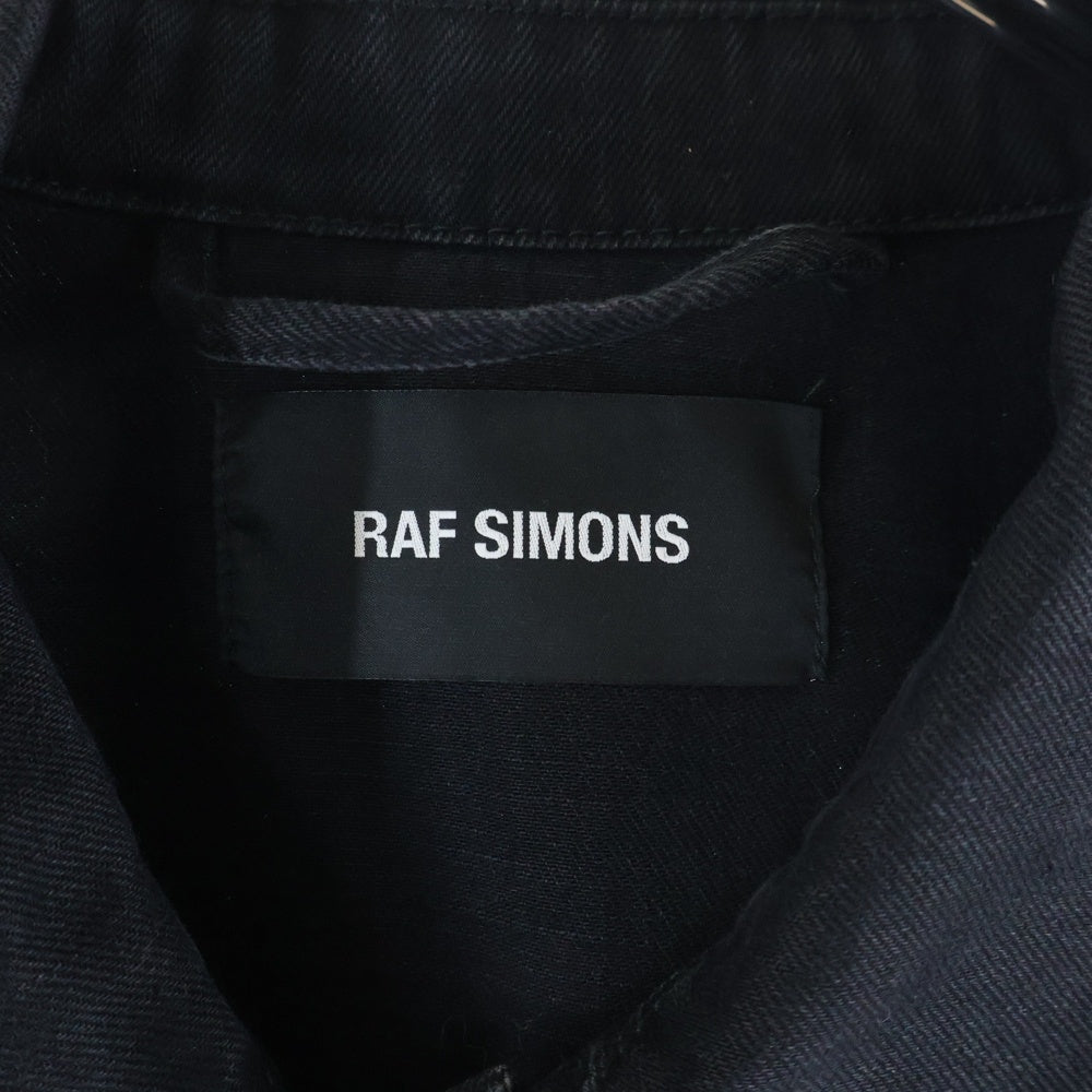 RAF SIMONS(ラフシモンズ) 18SS Oversized Denim Jacket 権力の美学 オーバーサイズド デニムジャケット ブラック 181-723-10031