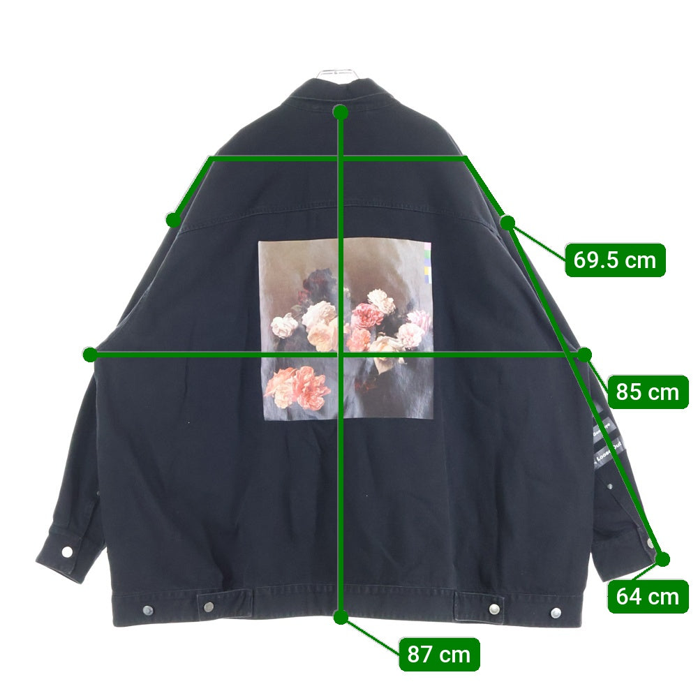 RAF SIMONS(ラフシモンズ) 18SS Oversized Denim Jacket 権力の美学 オーバーサイズド デニムジャケット ブラック 181-723-10031