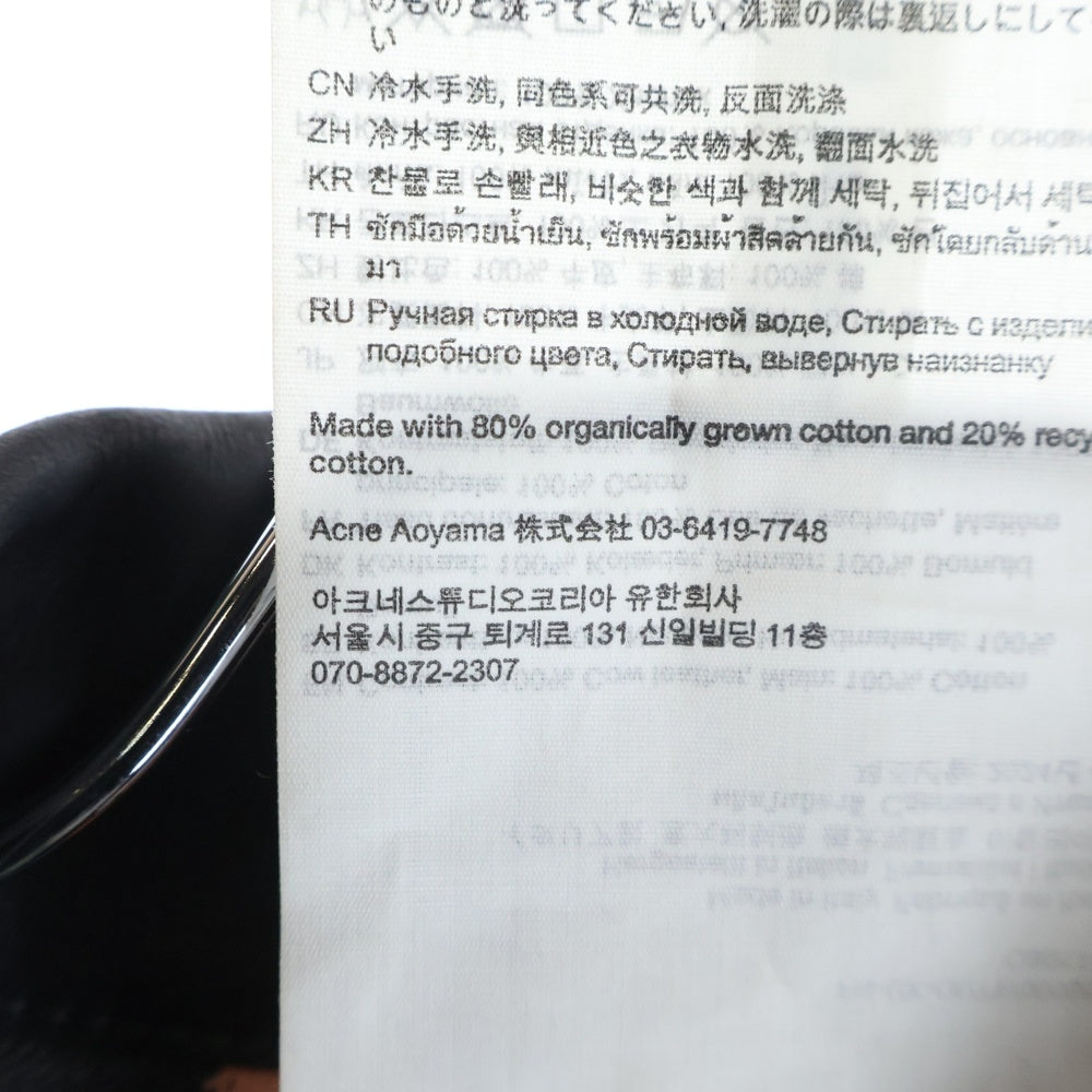 Acne Studios(アクネ ストゥディオズ) レザー切り替え オーバーサイズ デニムジャケット インディゴ FN-UK-OUTW000058