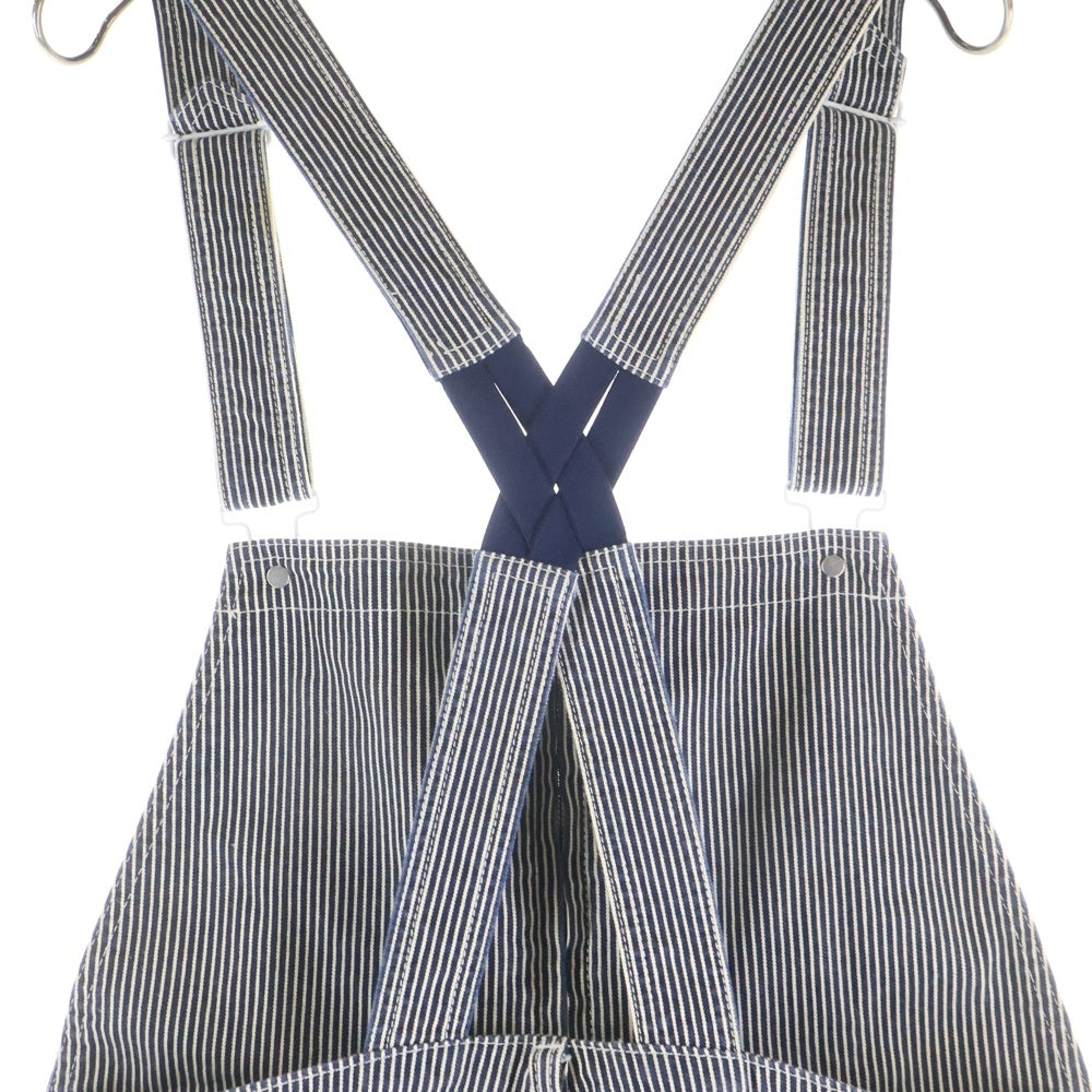 RICO(リコ) コットンオーバーオール ストライプ ヒッコリー ネイビー/ホワイト 06-8H-1533