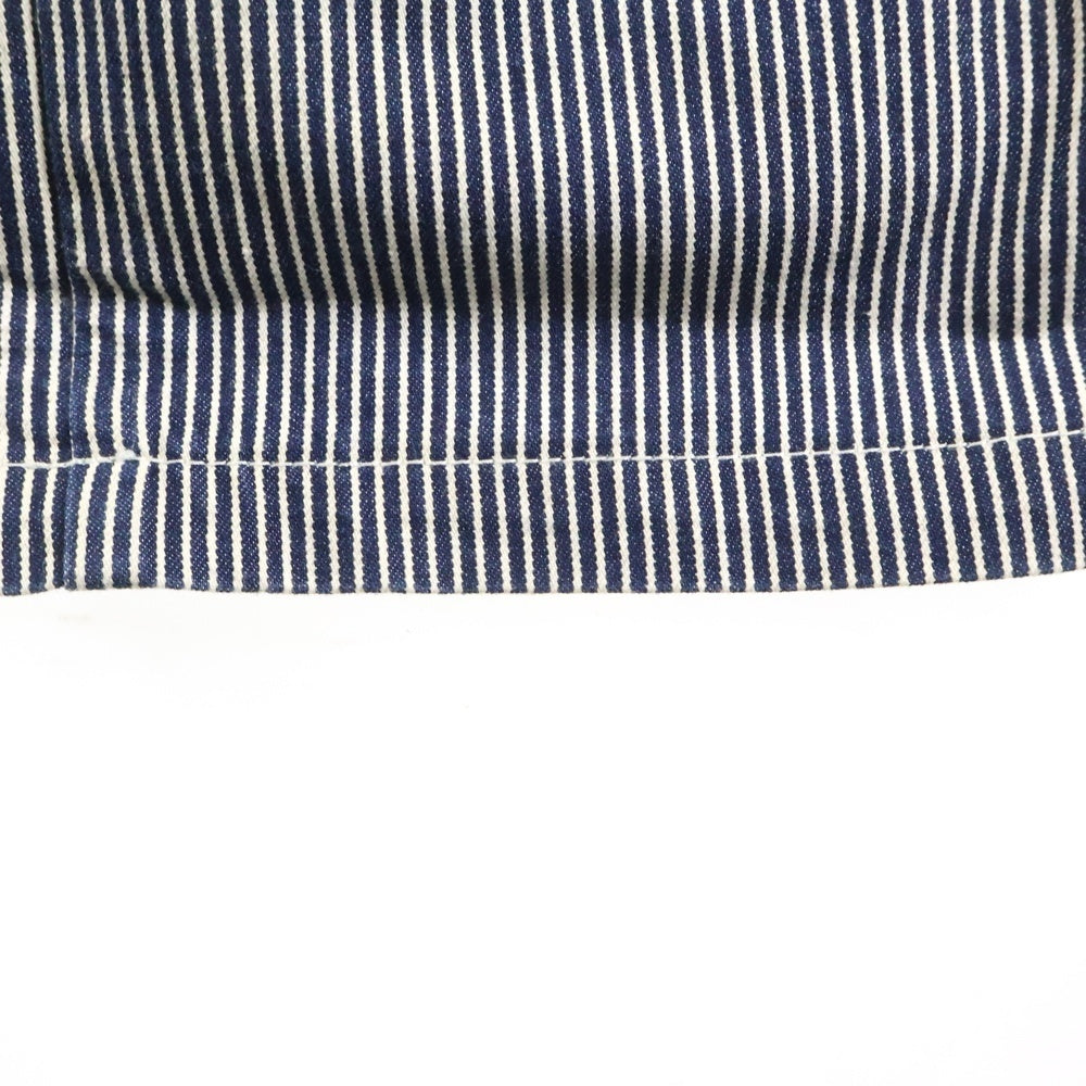 RICO(リコ) コットンオーバーオール ストライプ ヒッコリー ネイビー/ホワイト 06-8H-1533