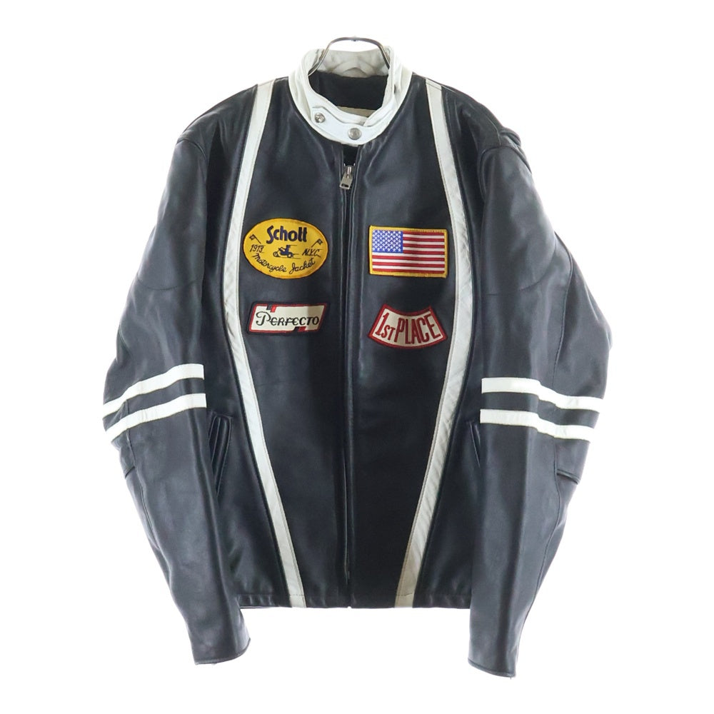 SCHOTT(ショット) 80s シングル ライダース レザージャケット ブラック