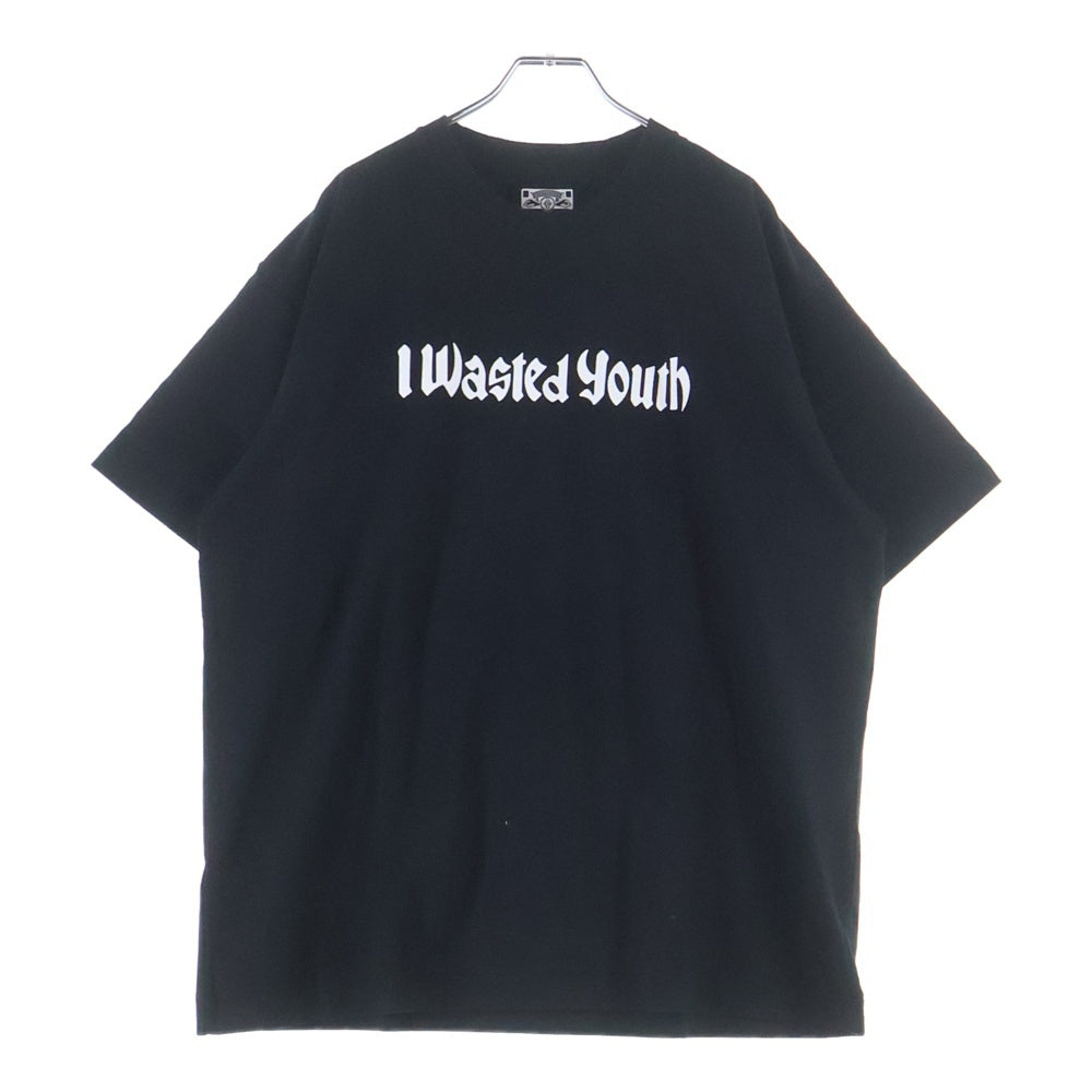 WASTED YOUTH(ウェイステッドユース) 24SS T-Shirt #03 ロゴプリント 半袖Tシャツ カットソー ブラック WY27TE003