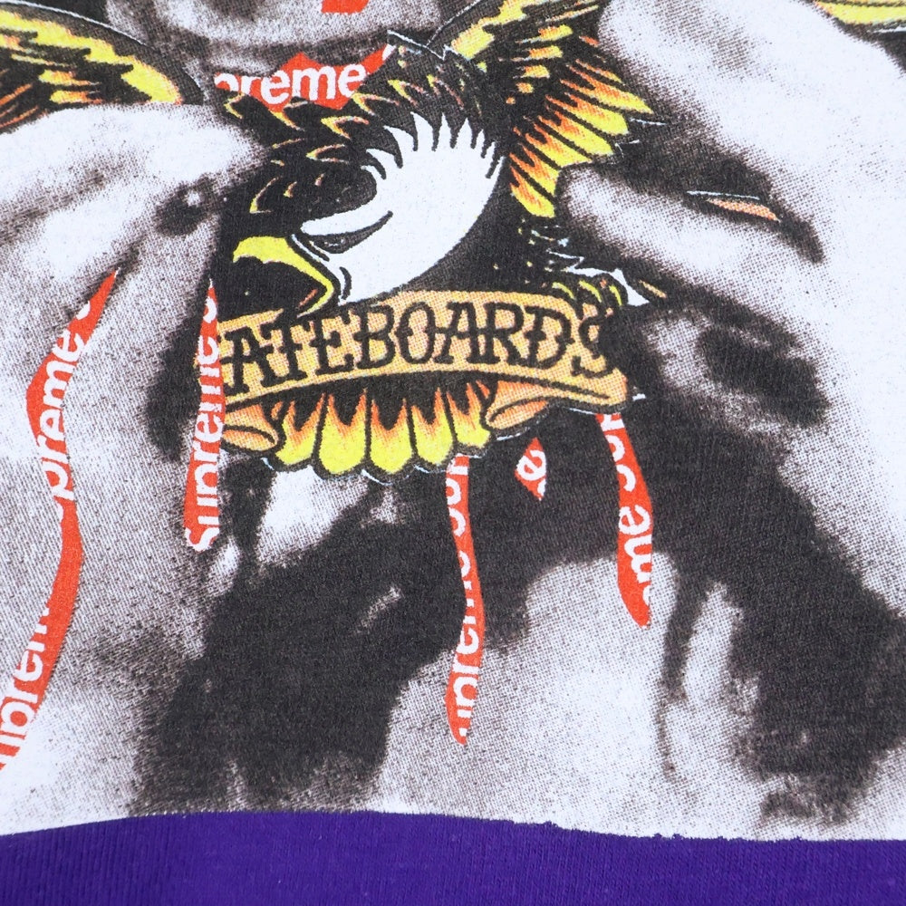 SUPREME(シュプリーム) 25AW ×ANTIHERO Ozzy Tee アンタイヒーロー クルーネック カットソー 半袖Tシャツ パープル