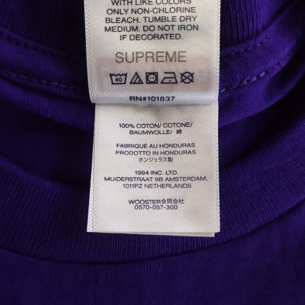 SUPREME(シュプリーム) 25AW ×ANTIHERO Ozzy Tee アンタイヒーロー クルーネック カットソー 半袖Tシャツ パープル