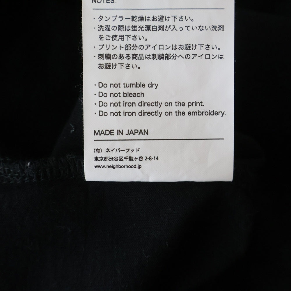 NEIGHBORHOOD(ネイバーフッド) ×KOSTAS SEREMETIS NHKS/C-TEE.SS コスタスセレメティス プリントロゴ 半袖Tシャツ カットソー ブラック
