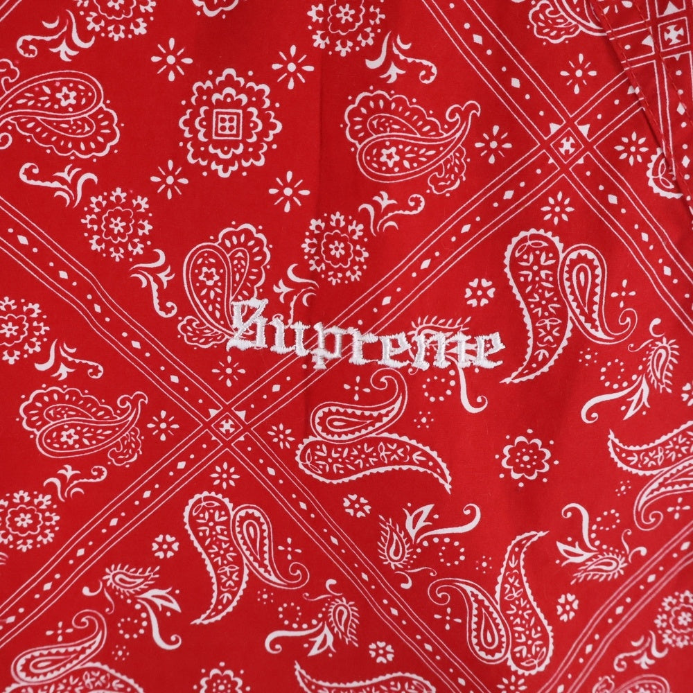 SUPREME(シュプリーム) 18SS Bandana Track Jacket バンダナ ナイロントラックジャケット レッド