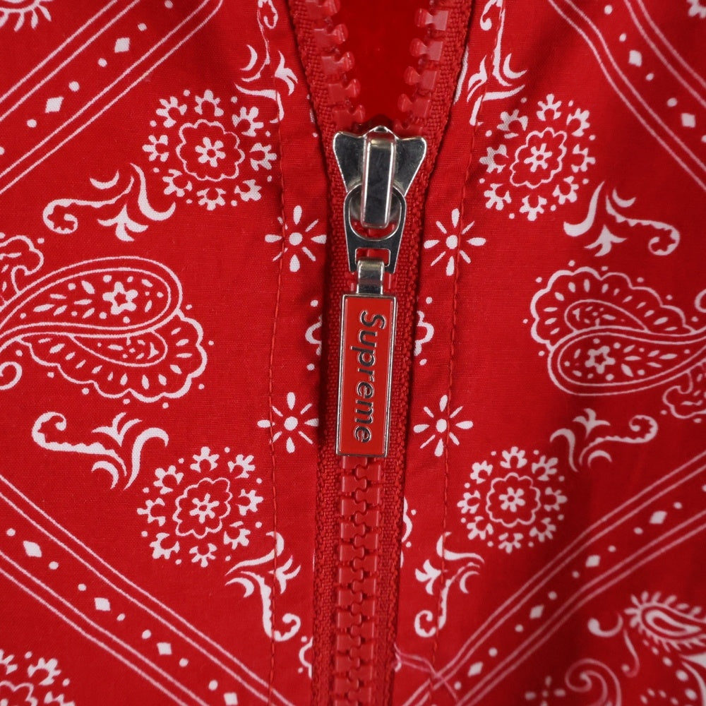 SUPREME(シュプリーム) 18SS Bandana Track Jacket バンダナ ナイロントラックジャケット レッド