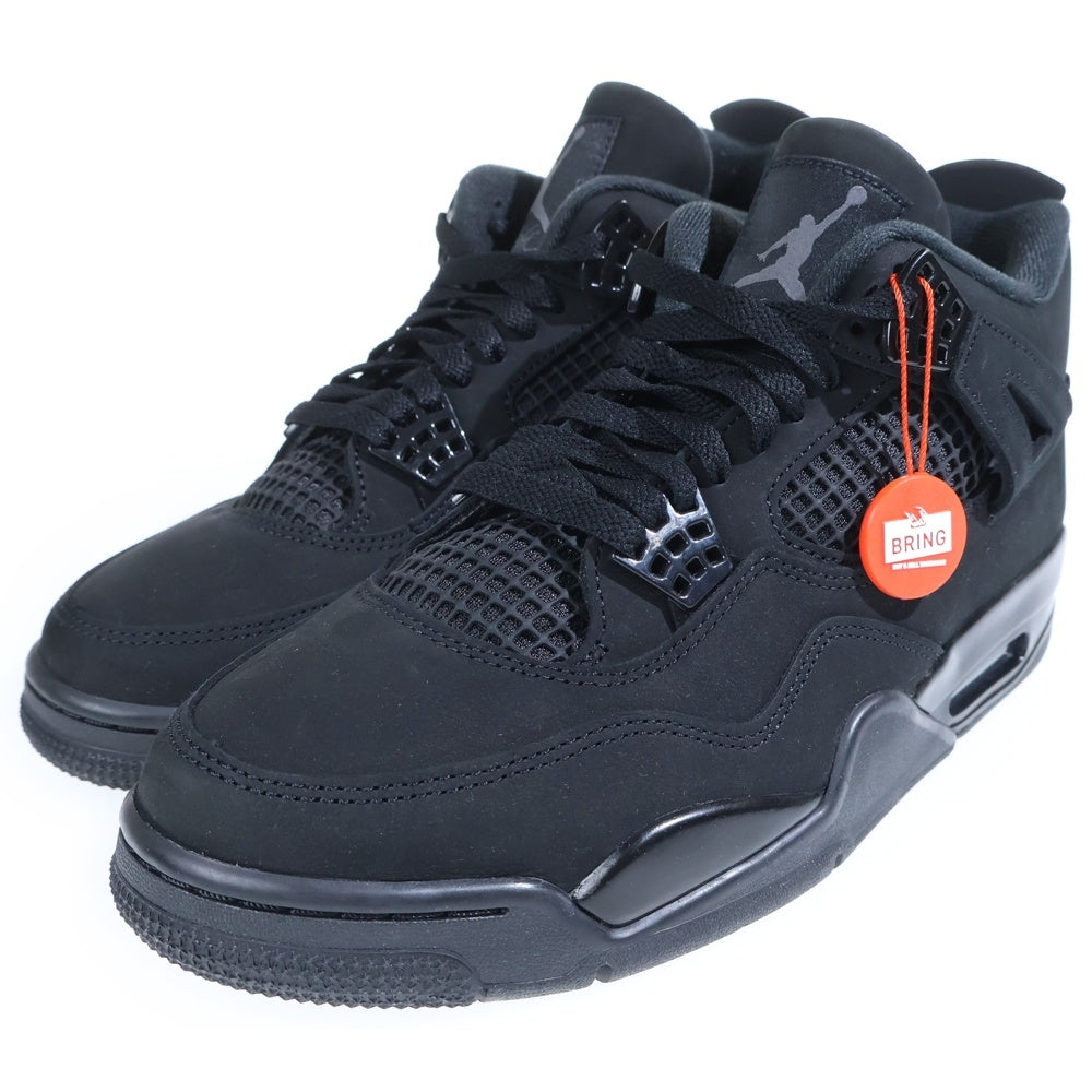 NIKE(ナイキ) AIR JORDAN 4 BLACK CAT FV5029‐010 ジョーダン4 ブラックキャット ハイカットスニーカー ブラック US10.5/28.5cm