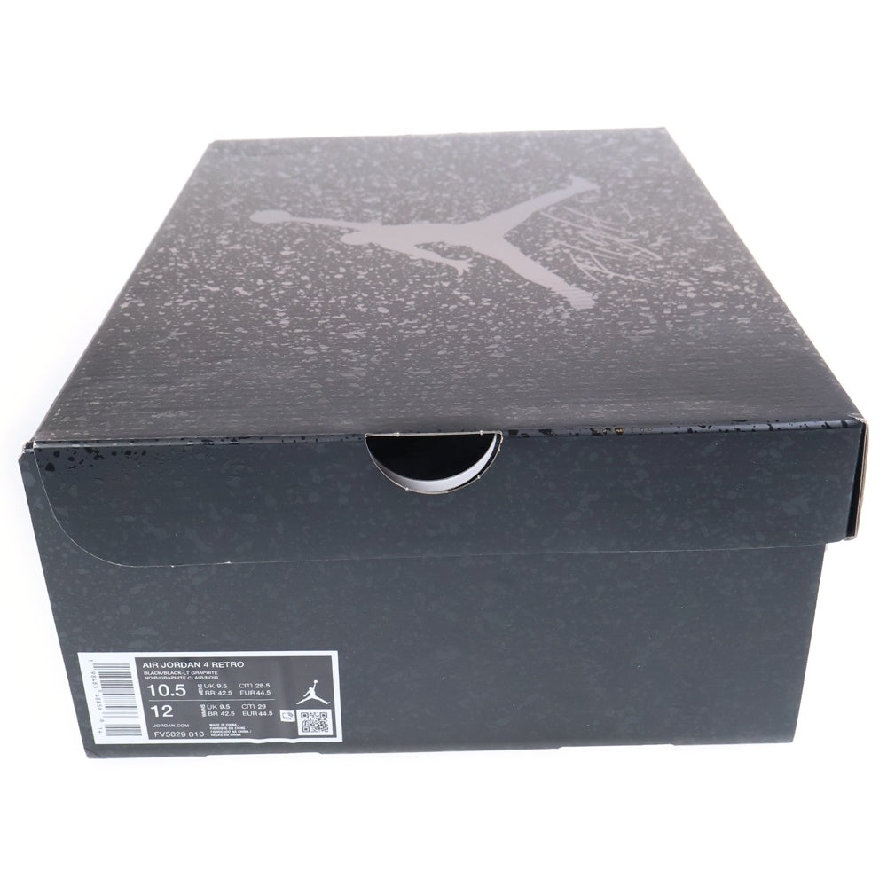 NIKE(ナイキ) AIR JORDAN 4 BLACK CAT FV5029‐010 ジョーダン4 ブラックキャット ハイカットスニーカー ブラック US10.5/28.5cm