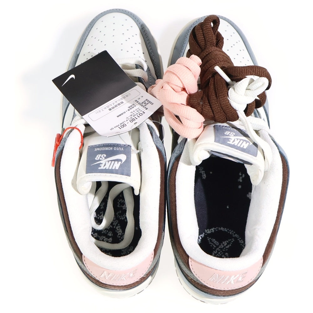 NIKE(ナイキ) ×YUTO HORIGOME DUNK LOW PRO QS FQ1180-001 堀米雄斗 ダンク プロ クイックストライク ローカットスニーカー ホワイト/グレー US7/25cm